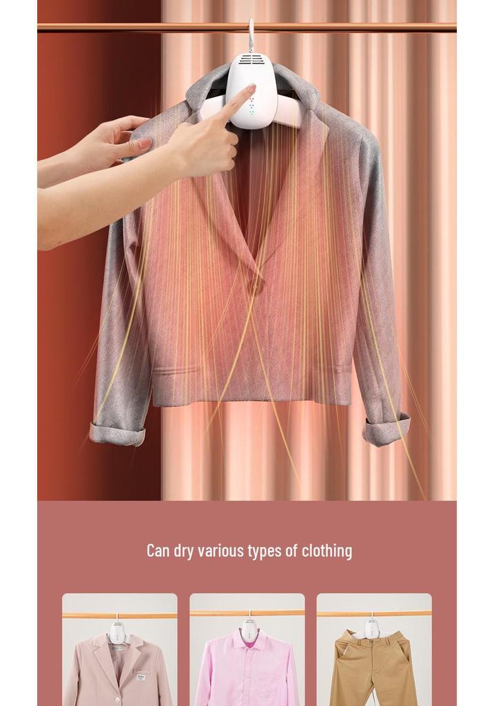 Electric Folding Portable Clothes and Shoe Drying Rack with Deodorizing Function