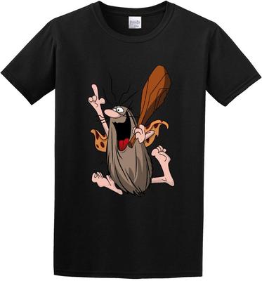 Short T Shirt Captain Caveman Cotton Fashion Cartoon Print