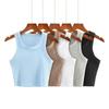 INS Fashion Short Sexy Sleeveless Sports Vest Women's High Waist Crop Top Outwear Tight Yoga Running Workout Clothes