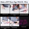 Flexible Neon Glow Car Light EL Wire LED Waterproof Rope DIY Car, Party, Room, Clothing Decoration, 1m, 2m, 3M, 4M, 5m