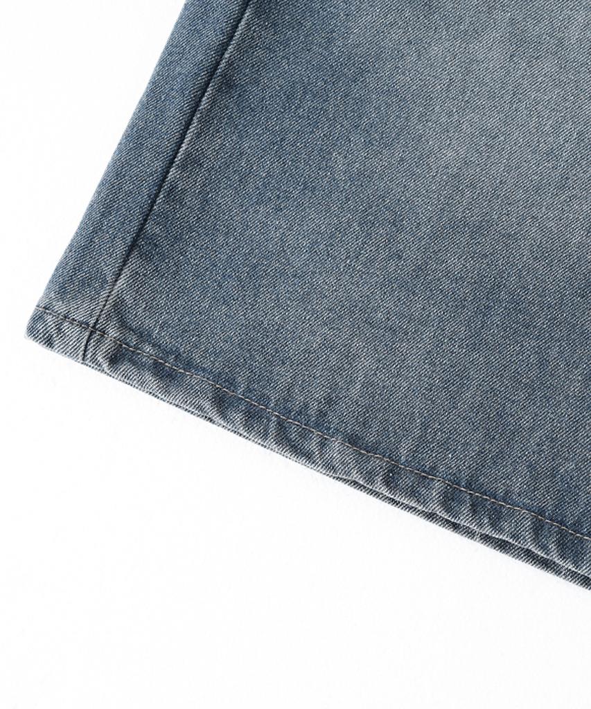 Descheuis Everyday Washed Bermuda Denim Pants Vintage Blue (Type B)