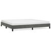 346995 vidaXL Bed Frame Dark Grey 200 X 200 Cm Velvet
