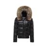 Autumn and winter raccoon fur collar down jacket women's short Yao Di style slim fit thickened and thin waist versatile jacket tide