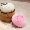 Fun Food Shaped Plushie Cute Dumpling Plush Throw Pillow Soft Stuffed Toy for Kids Adults Cartoon Elf Cushion Decorative Bun Bedroom Sofa