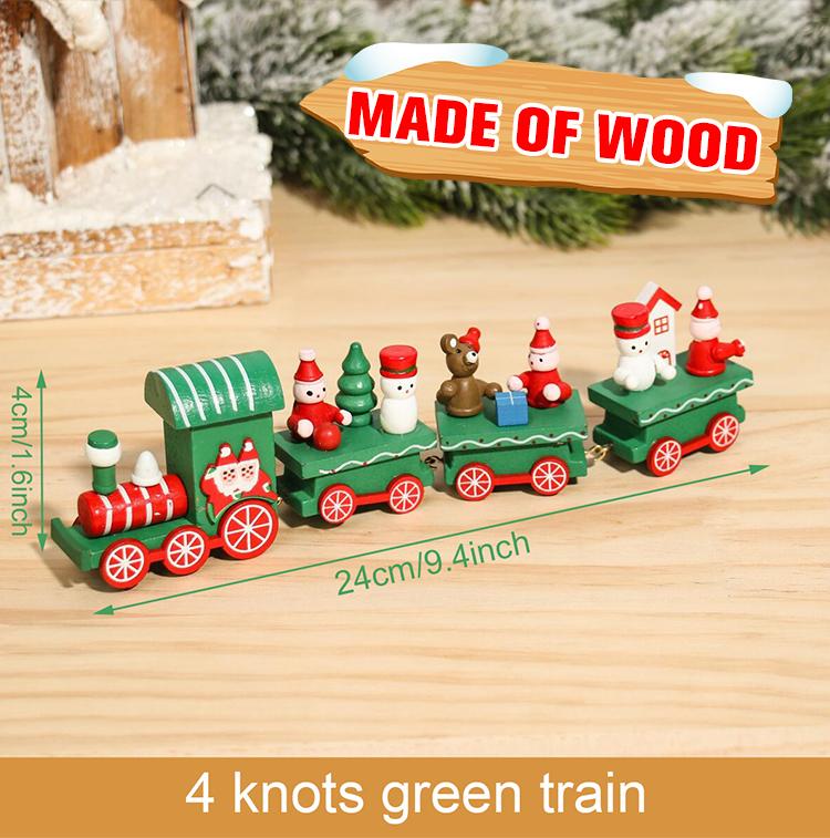 Christmas Plastic/Wooden Train Merry Cristmas Ornaments Christmas Decor For Home 2025 Xmas Tree Decor Noel Navidad NewYear Gifts