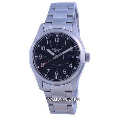 

Refurbished Seiko 5 Sports Field Black Dial Automatic SRPG27 SRPG27K1 SRPG27K 100M Men s Watch чёрный