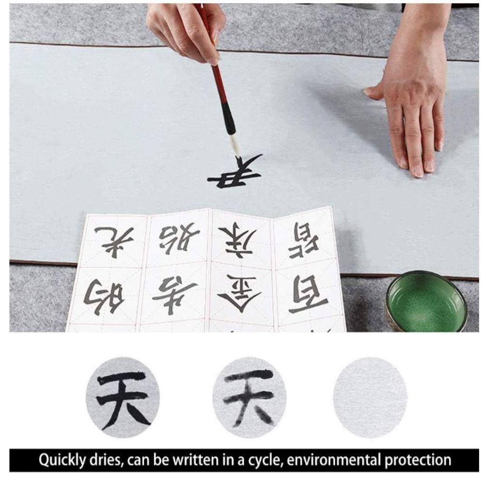 Ca.. 80 * 38 cm Blaues Chinesisches Zaubertuch Blaues Kalligraphie-Übungswerkzeug für Alle Arten