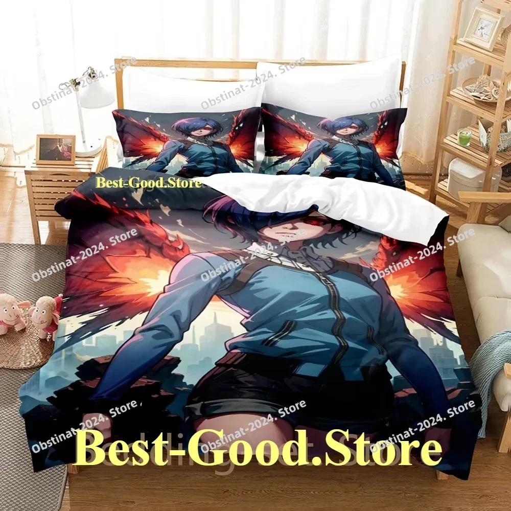Tokyo Ghoul Touka Kirishima Beding Set Printed With Pilowcase Bed Soft Duvet Cover Soft Single Double Quen Super King-Sized Dimensionsd Dimensions
