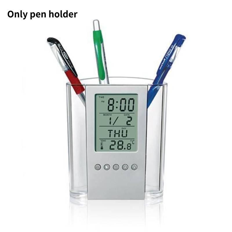 Acrylic Transparent Pen Storing Electronic Calendars Clock Decoration Supplies