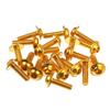 Emsoulnioi Q60640CP20 Screw Nuts Bolts Stainless Steel Black Truss Head Screw Car Fender Bumper Automotive Plastic Rivets