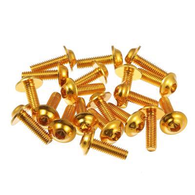 Emsoulnioi Q60640CP20 Screw Nuts Bolts Stainless Steel Black Truss Head Screw Car Fender Bumper Automotive Plastic Rivets