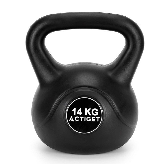 Kettlebell - SPRINGOS - 14 kg - ABS - Noir - Outil d'entraînement universel