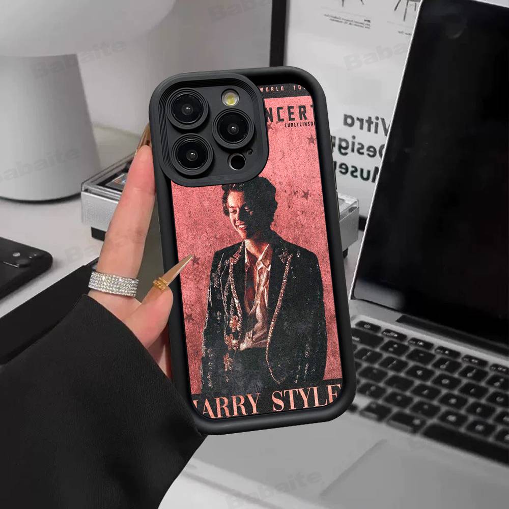 Pop Singer Harry Styles Phone Case For IPhone 17 16 15 14 13 12 11 Pro Max 16E Plus INS Soft Cover