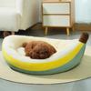 Winter Warm Cat Bed Banana-shaped Cat Sleeping Nest Cute Pet Bed for Cats Small Medium Dogs Detachable Kitten Bed Pet Supplies
