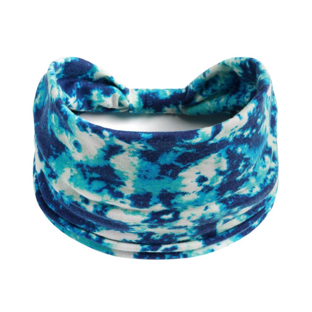 Bohemian Retro Print Yoga Headband: Wide African-Inspired Headscarf for Women