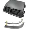 1Set Automobile Center Dash A/C Outlet Compatible For Corolla 08-13 Air Vent Panel Dashboard Trim Cover Strip 55670-02160