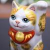 Waza no Kura Cute Kutani beckoning Feng good luck interior Japanese small birthday opening new house 60th 70th 77th 88th birthday gift Maneki-neko