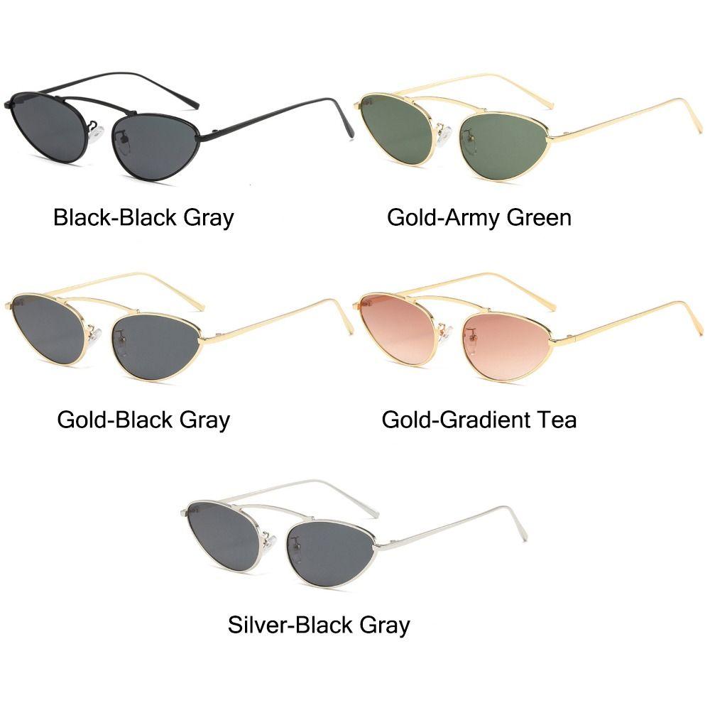 Fashion Trendy Cat Eye Sunglasses Retro Small Shades Vintage UV400 Protection 90s Glasses Beach/Travel/Streetwear