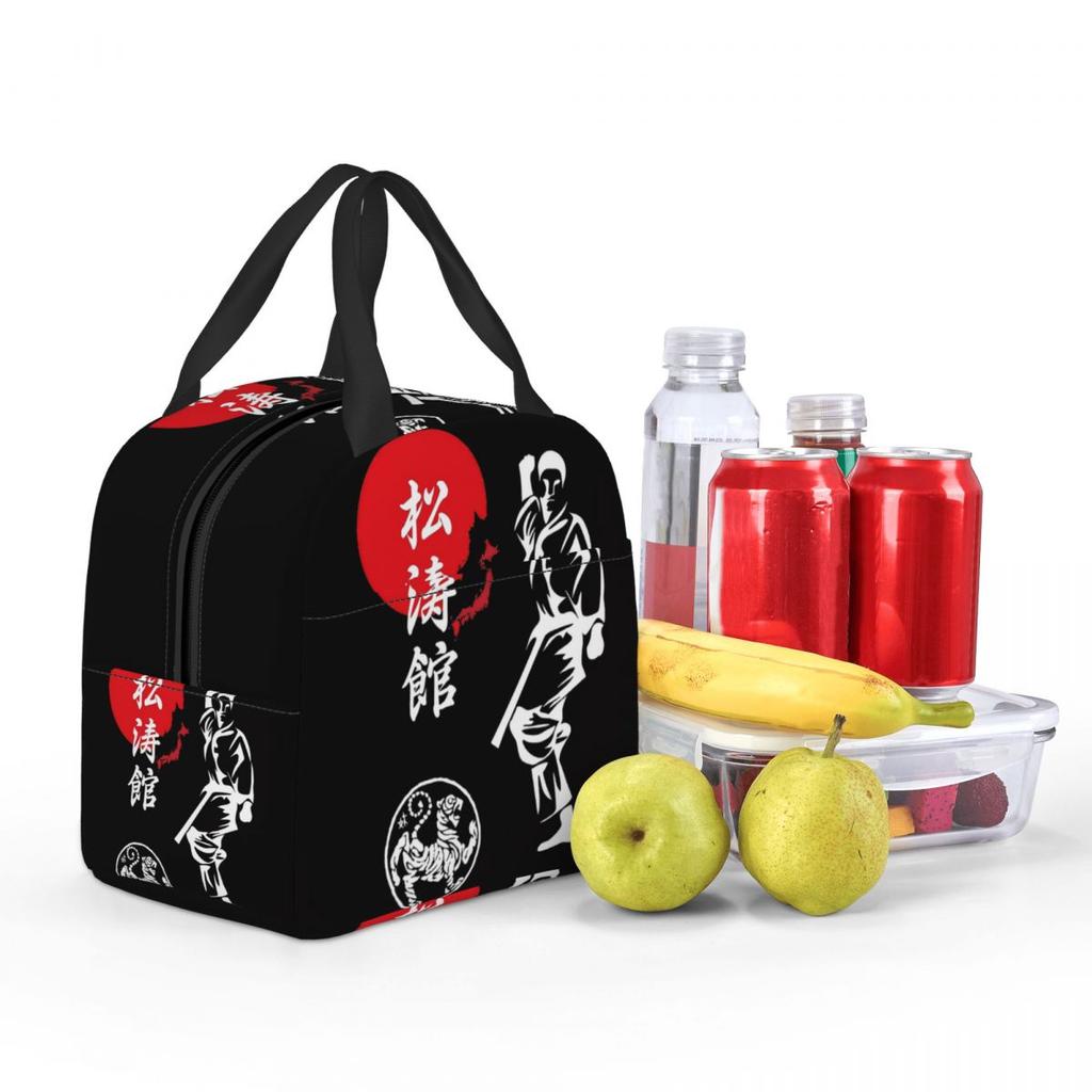 Shotokan Karate Spirit Insulated Lunch Bag for Kids School Cooler Thermal Food Box Tote Portable Lunch Boxes Container