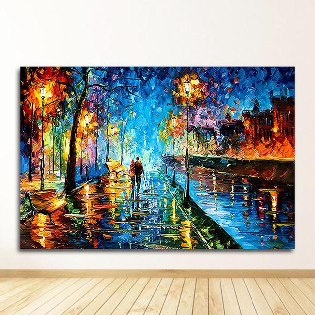 Wandkunst, Heimdekoration, abstrakt, ohne Rahmen, 2021, handgemalte Ölgemälde-Landschaft zum Ausmalen für das Wohnzimmer