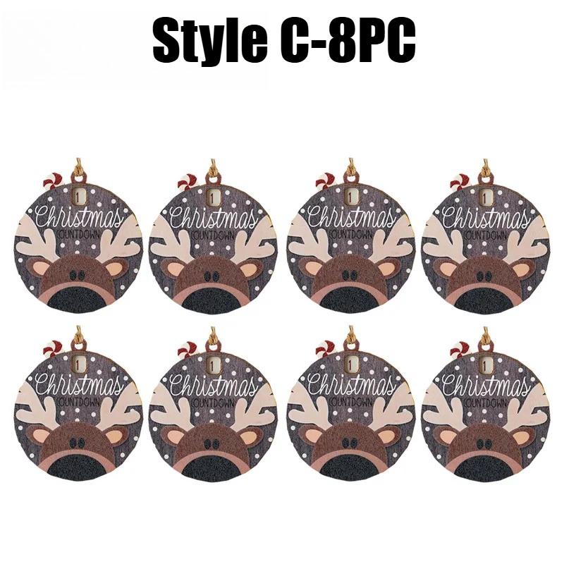 Christmas Countdown Hanging Decoration Reusable Advent Calendar with Sliding Ornaments Festive Holiday Decor for Home