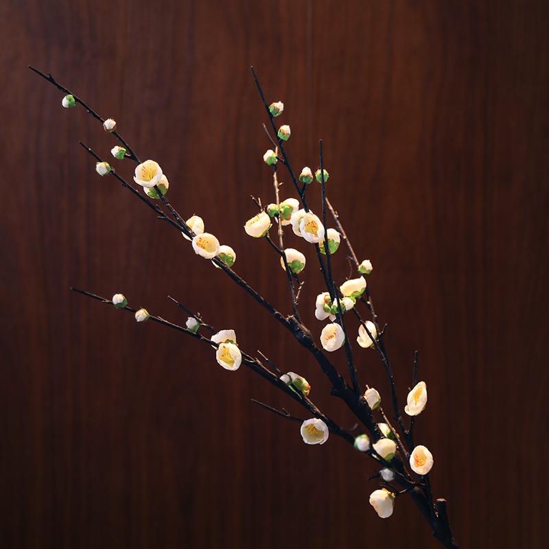 Artificial Plum Blossom Arrangement for Home Décor & Photography