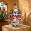 Skull Shaped Wine Bottle Shape Glass Whiskey Decanter 350ml Liquor with Stopper Home Bar Centerpiece 3D Gothic Decor Unique Gift for Men