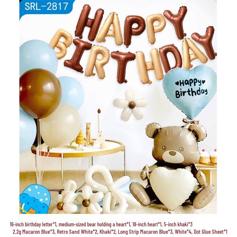 Geburtstagsdeko Ballon-Set für Kinder - Themen-Hintergrund mit Folienballons