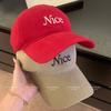 Letter Embroidered Sunshade Baseball Cap for Women with Large Head Circumference and Wide Brim