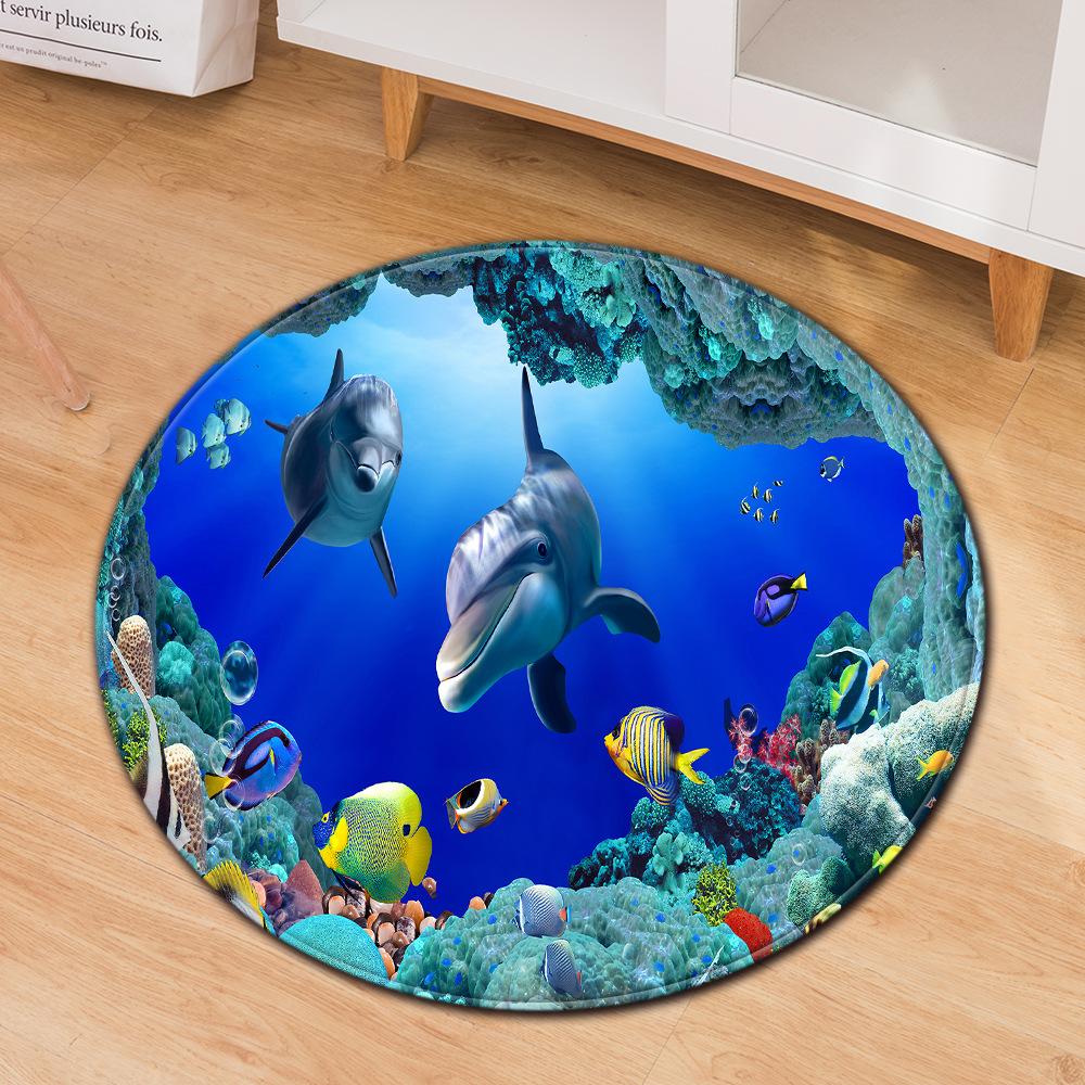 Simple Printed Carpet Computer Chair Mat Office Chair Floor Mat Door Mat Foot Mat