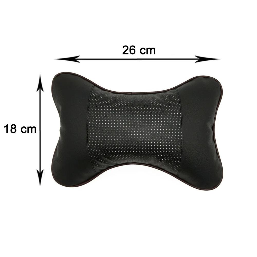 T25Car Leather Headrest,breathable Perforated Neck Pillow,car Accessories,for Volkswagen Passat Santana Tiguan Golf Bora Jetta