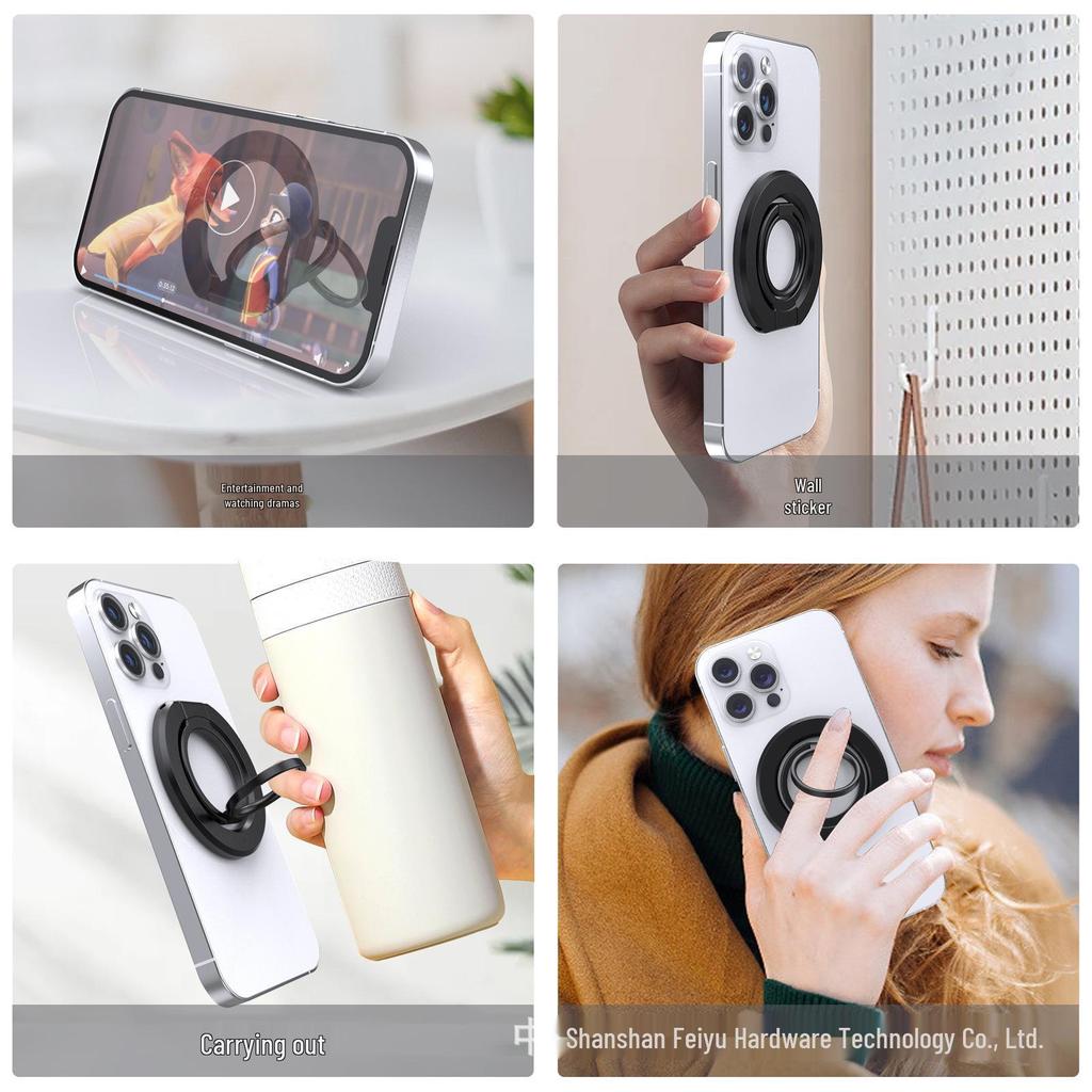 Dual-Sided MagSafe Magnetic Phone Stand with Ultra-Thin, Strong Magnet and 360° Rotation