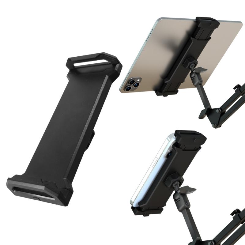 Adjustable Smartphone Tripod Mount Holder Stand Suitable for 4 to 12.9 Inch Tablets Phones 17mm Ball Head Screw Adapter