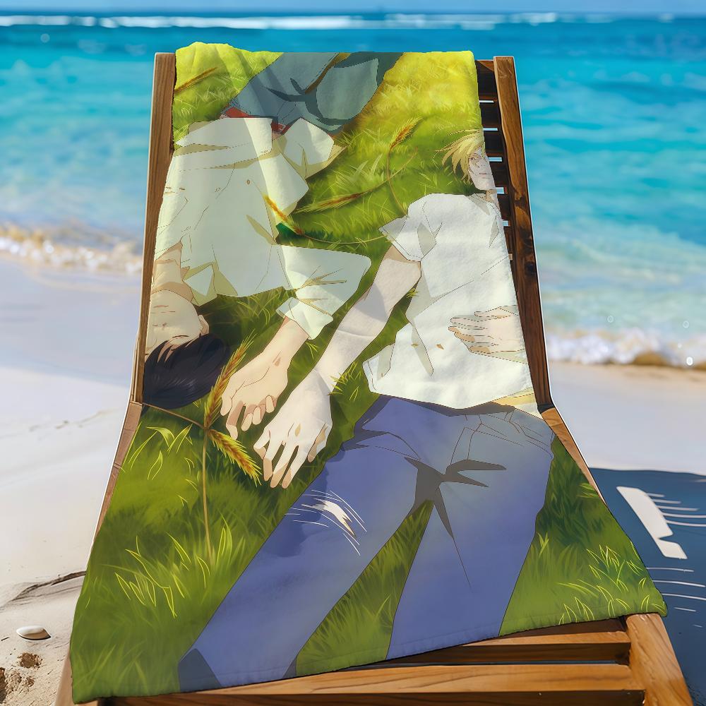 Anime B-Banana Fish Towel Sports Quick Dry Travel Camping Gear Sandproof Soft Light Large Beach Towel