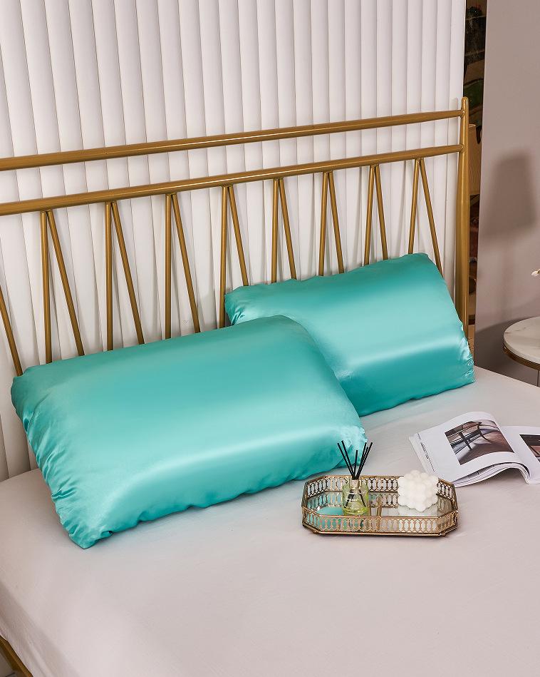 Imitation Silk Elastic Band Satin Pillowcase - Multi-color Options Available