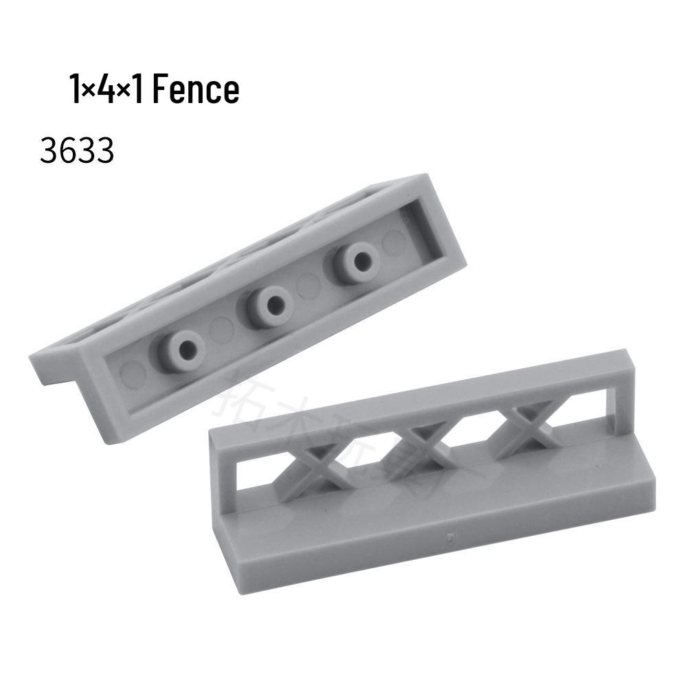 LEGO 3633 Compatible 1x4x1 Fence Block