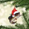 Hanging Christmas Fish Pendant Acrylic Fish Hanging Ornament Acrylic Fish Ornaments  Party Decor