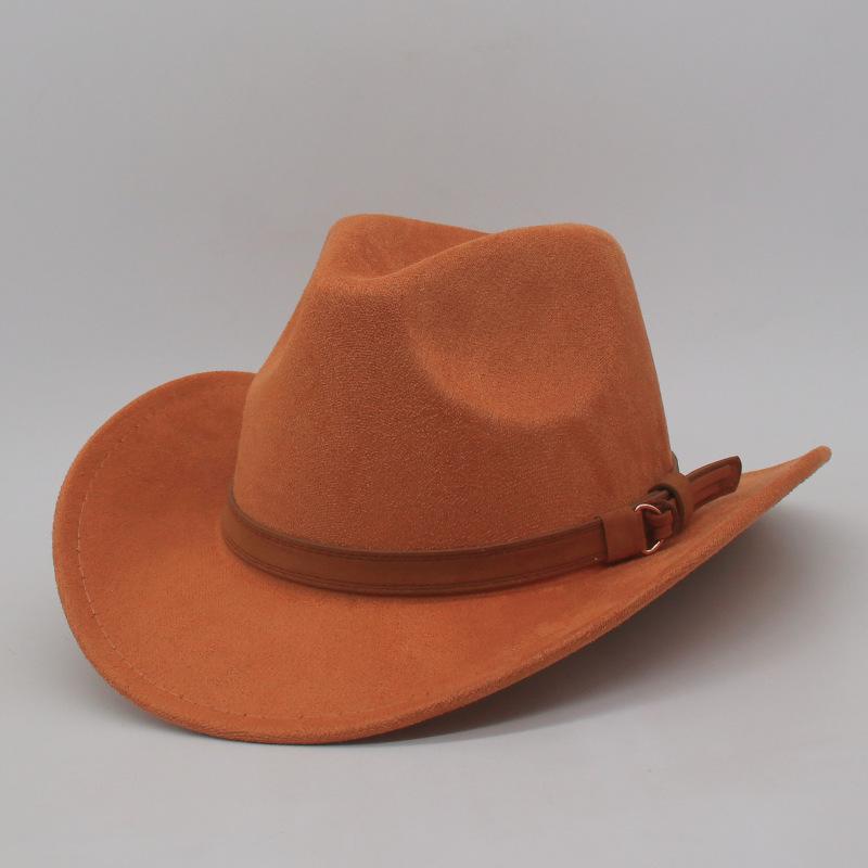 Трансграничные производители Оптовая продажа Западная ковбойская шляпа Новая ретро замшевая фетровая шляпа Тибетские мужчины и женщины Американский стиль Цилиндр One size fits all (56-60cm)