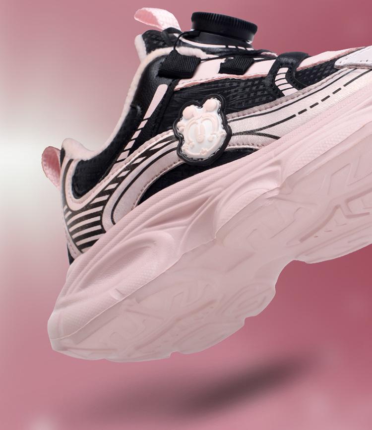 Babu Dou Kids' Double Cotton Fleece Running Shoes - Autumn/Winter 2025 Sports Collection for Boys & Girls.