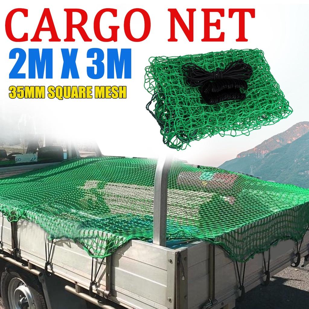 2x3m Universelles Langlebiges Ladungsnetz Neu Grün Stark Robust Schwerlast Gepäcknetz Auto Groß LKW Anhänger Abdeckung