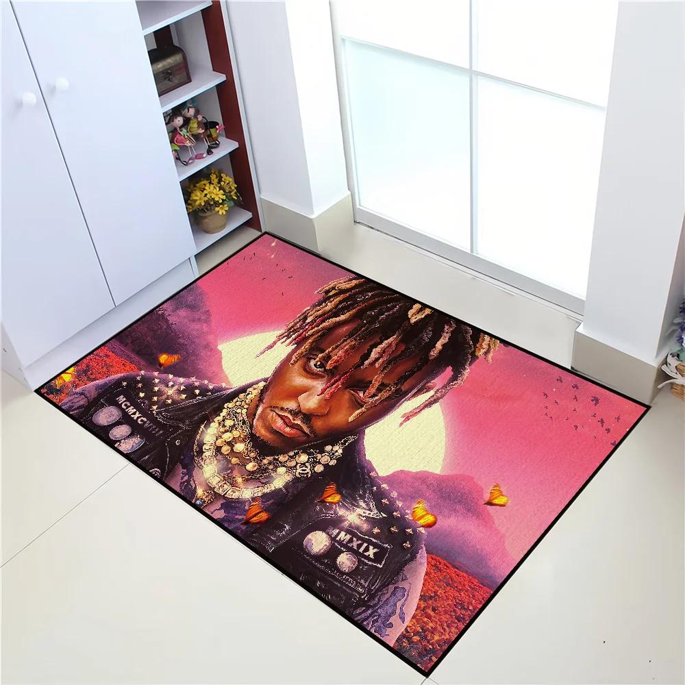 Juice Wrld Fighting Demons Door Mat Welcome Entrance Balcony Bathroom Floor Non-slip Rug Bedroom Carpet Home Decoration