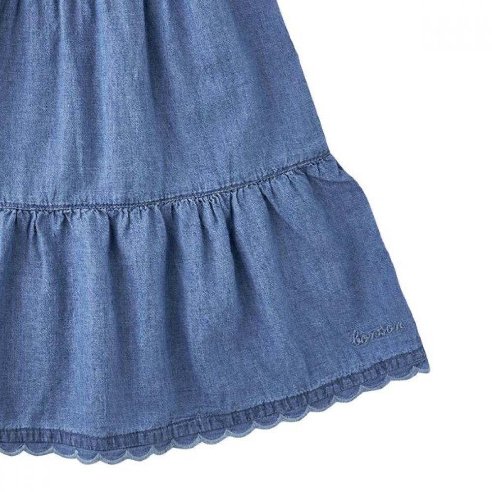 Bonton Chambray Long Skirt 7617t 430 07