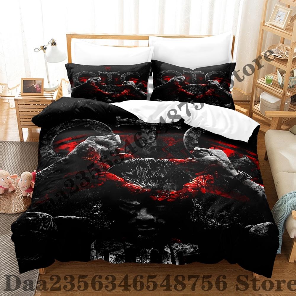 

Roman Reigns OTC Bedding Set Single Twin Full Queen King Size Bed Set Adult Kid Bedroom Duvetcover Sets Anime Bed Sheet Set EU Single(135x200cm)