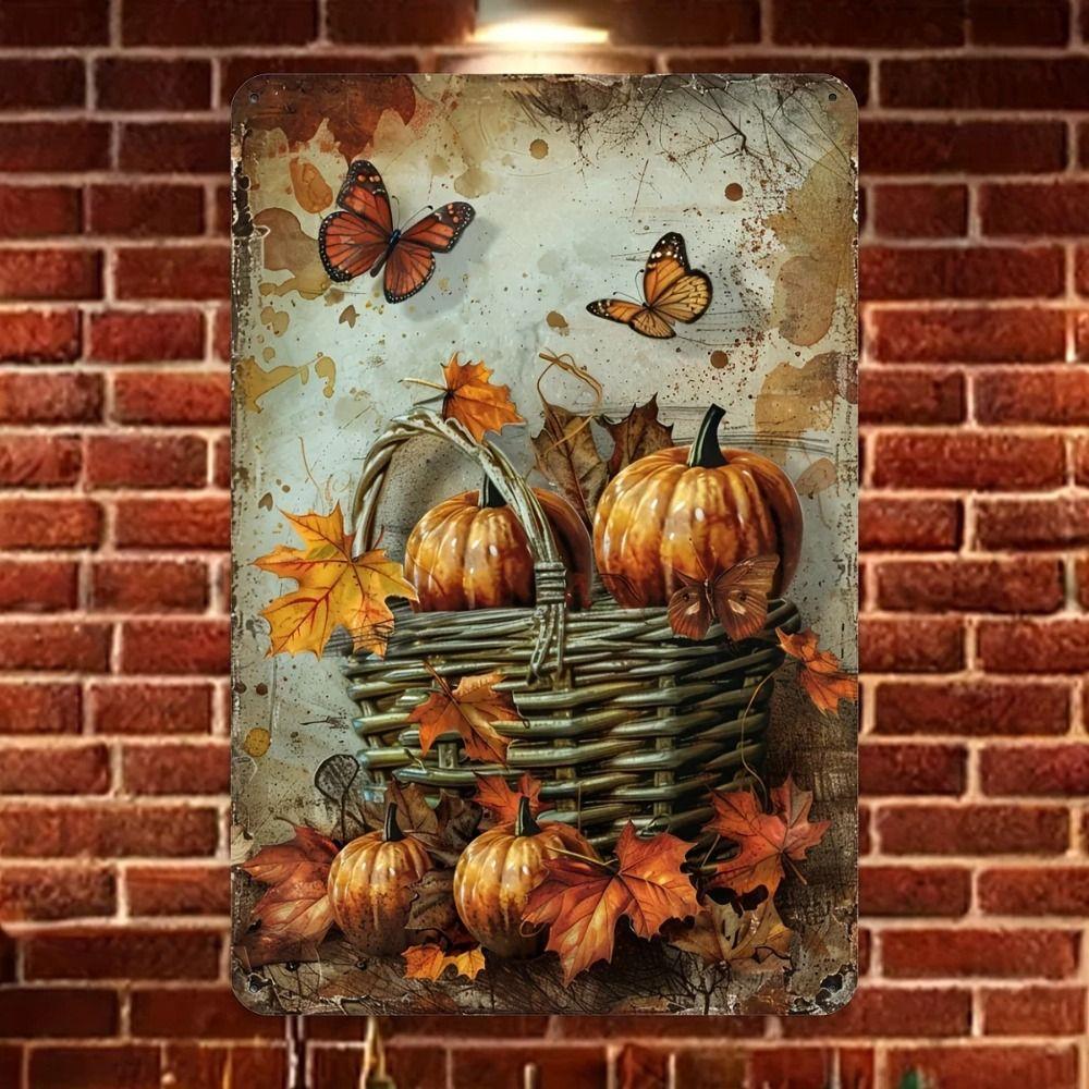 Vintage Metal Sign Live Life In Full Bloom Garden Wall Art Decor 20x30cm