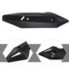 Upgrade Your For Click 150125 with This Black Carbon Fiber Exhaust Pipe Cover