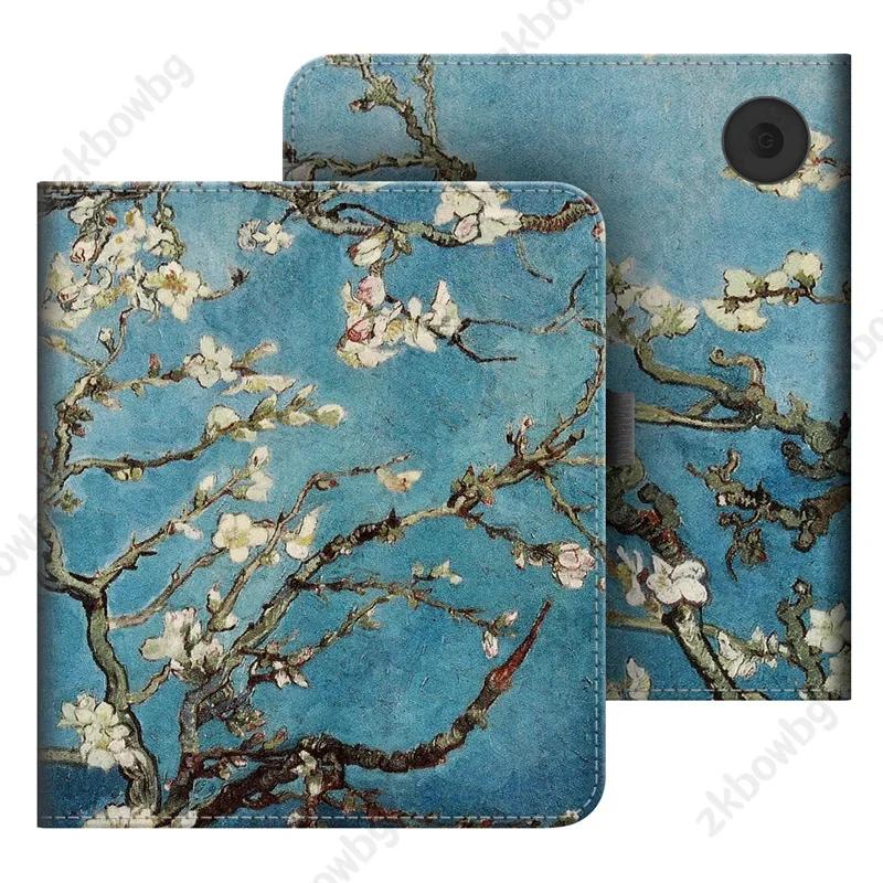 Magnetische Hoes voor Kobo Libra 2 Tolino Vision 6 5 Smart Case voor Kobo Libra Color Kleur H2O 7'' E-reader Handriem Cover