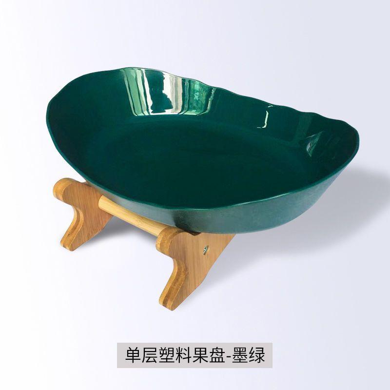 

Креативная трехъярусная тарелка для сухофруктов Wind, новая бамбуково-деревянная рама, многоярусная тарелка для закусок, бытовая гостиная, простая фруктовая тарелка Tang Xin