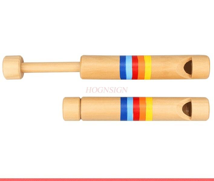 Push-Pull Flute Playing Musical Instrument Music Early Education Musical Instrument Kindergarten Children'S Wooden Flute
