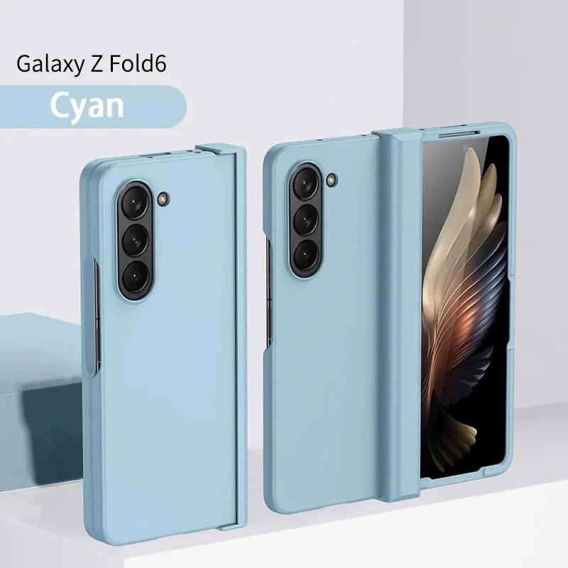 Shockproof Hard Shell Hinge Protection Phone Case for Samsung Z Fold 6 5 4 3 Fold6 Fold5 Fold4 Holder Full Protective Back Cover