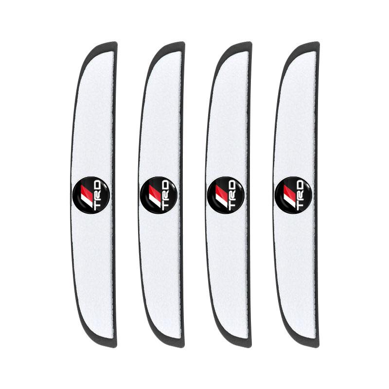 4pcs Car Door Anti-Collision Strip Rearview Mirror Protection Sticker for Toyota TRD Prius Avensis Rav4 Auris Yaris Verso Land Cruiser